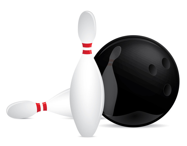 Bowling set - Vector, afbeelding