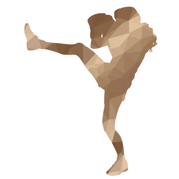 Женщина из низкого бокса
 - Вектор,изображение