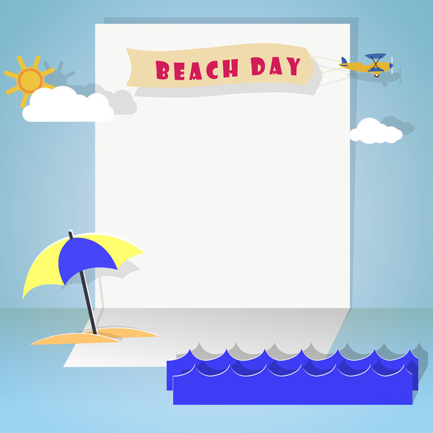 Beach day - Vector, imagen
