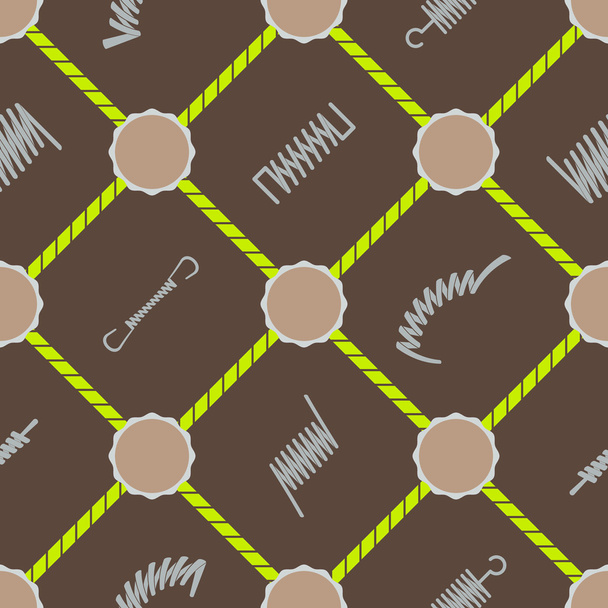 Seamless background with Springs - Vector, Image