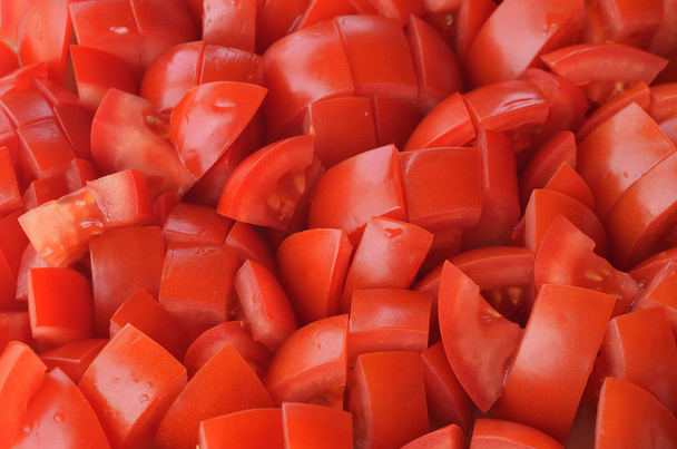 pedaços de tomate picado
 - Foto, Imagem