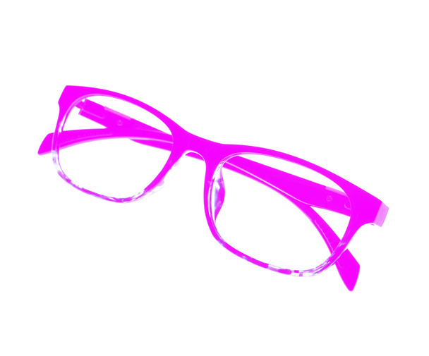 roze bril frame - Foto, afbeelding