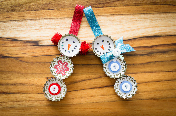 homemade recycled ornaments  - Photo, Image