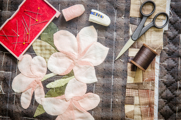 Tailoring Hobby Accessories. Sewing Craft Kit,Quilting - Φωτογραφία, εικόνα