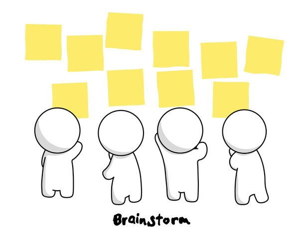 Sr. Simple en Brainstorm Acción
 - Vector, Imagen
