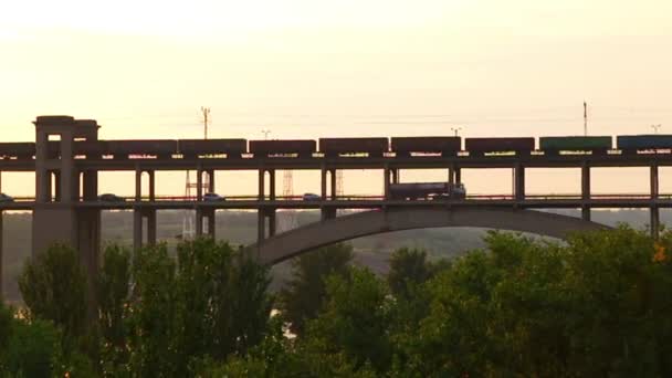 trein brug rivier - Video