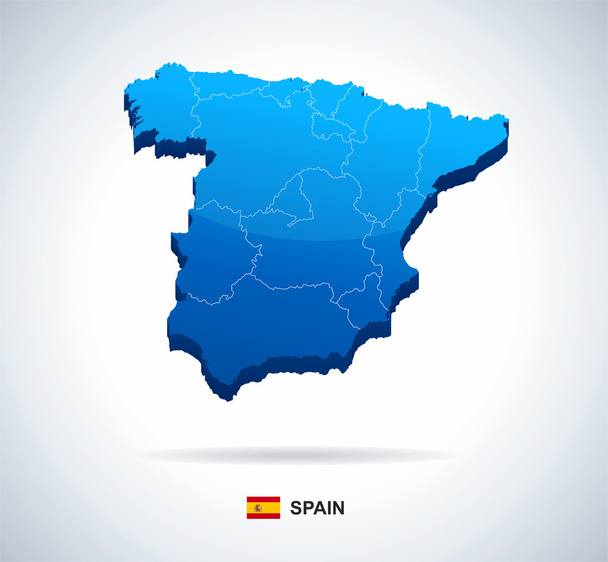 Spain - 3D illustration. - Vector, Image