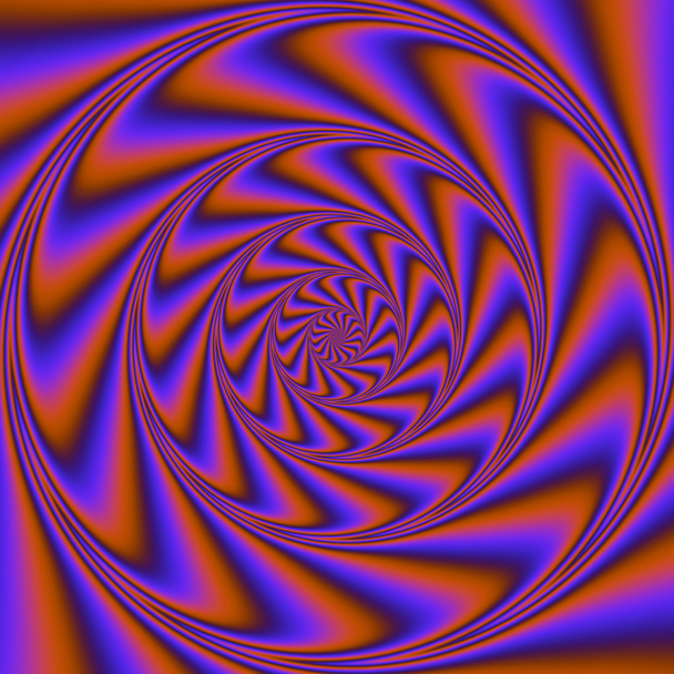 Psychodeliczny wiatr spirali. Cyfrowy obraz streszczenie z psychodelicznych spirali  - Zdjęcie, obraz