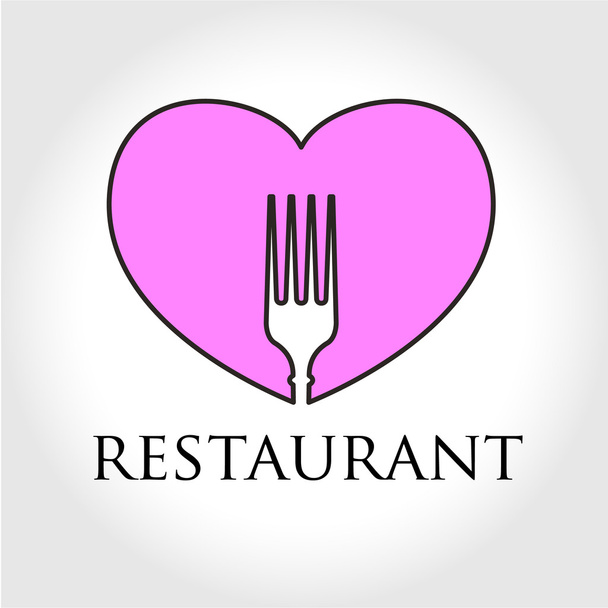 restaurant logo - Vektör, Görsel