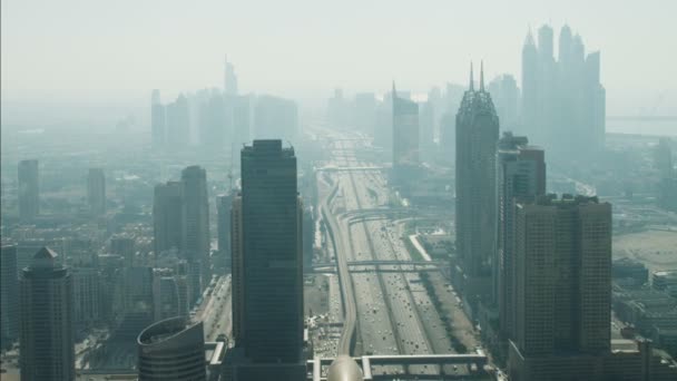 Dubai Media city Sheikh Zayed Road - Imágenes, Vídeo