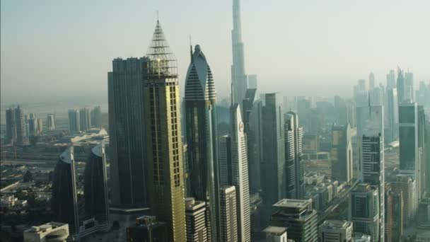 Skyline von Dubai Wolkenkratzer Burj Khalifa - Filmmaterial, Video