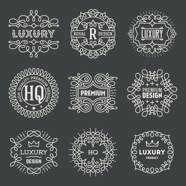 Design Luxury Insignias Logotypes - Vektor, obrázek