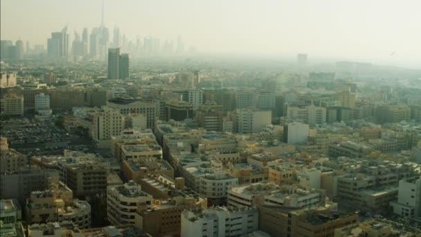 Aerial Dubai Skyscrapers suburban districts - Footage, Video