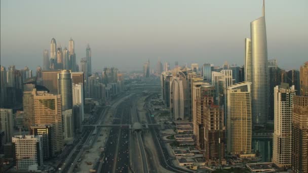Letecká Dubaj centrum Cityscape - Záběry, video