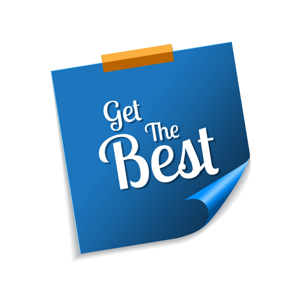 Get The Best Blue Sticky Notes - Vector, Image