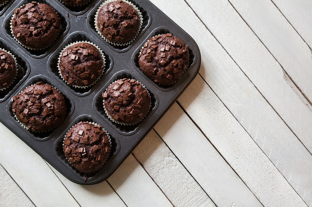 Delicious Chocolate Muffins - Foto, imagen