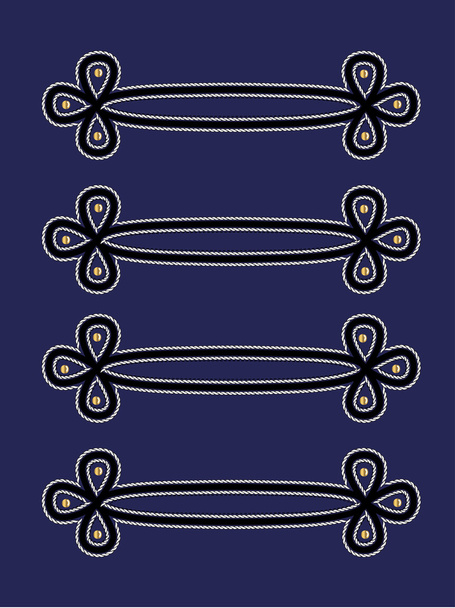 Epaulettes decorativos negros
 - Vector, imagen