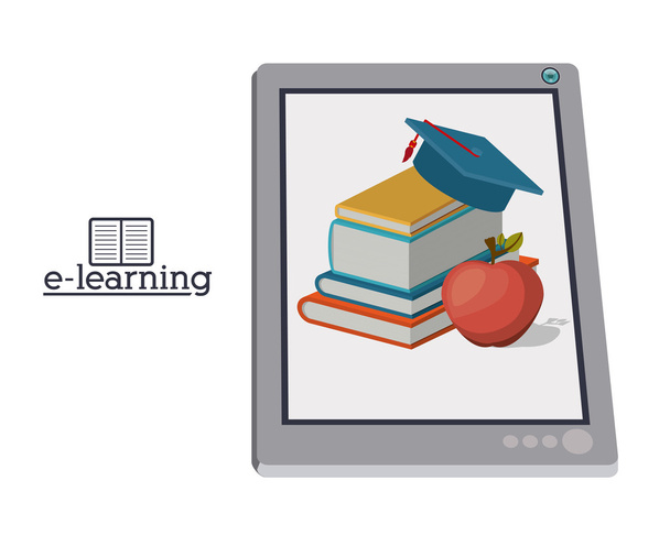 az e-learning design - Vektor, kép