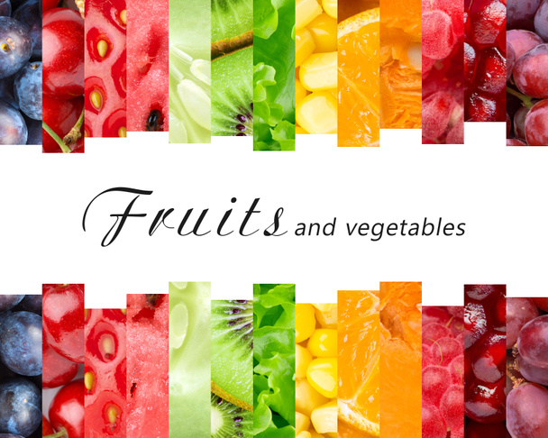 Fresh fruits and vegetables - Photo, Image