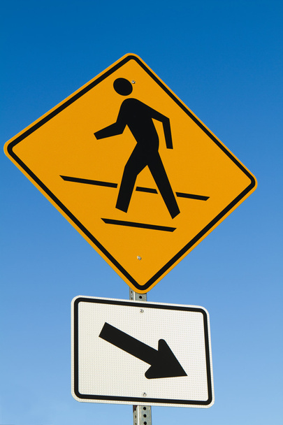 Pedestrian Crosswalk Sign - Photo, Image