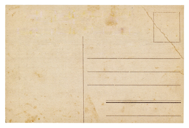Порожня стара старовинна листівка ізольована
  - Фото, зображення