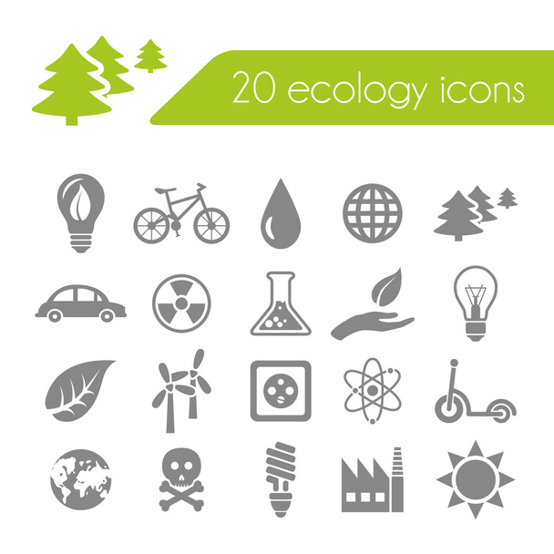 ecology icons - Wektor, obraz