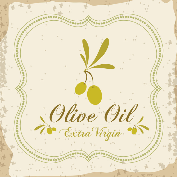 ontwerp van olijfolie - Vector, afbeelding