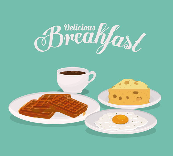 diseño del desayuno
  - Vector, Imagen