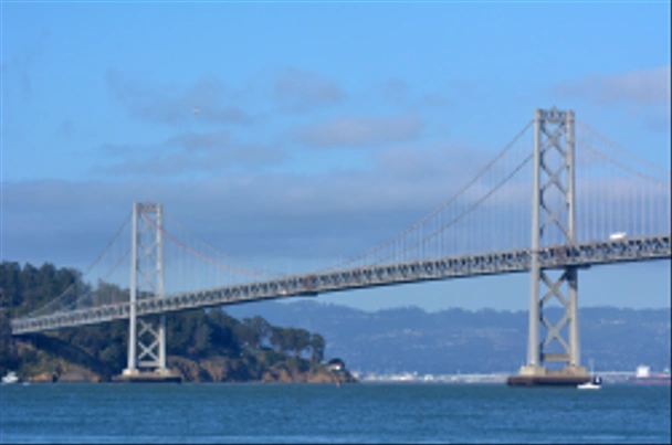Oakland Bay Bridge San Francisco - California - Fotoğraf, Görsel