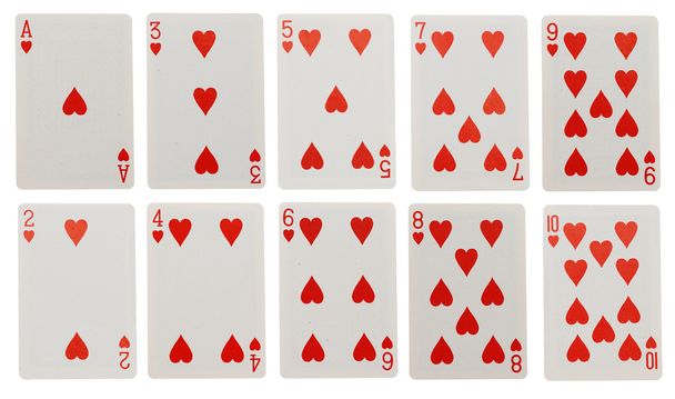 Карткова гра ізольована на білому тлі
 - Фото, зображення