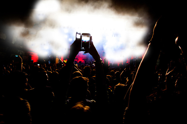 Толпа на концерте - Фото, изображение