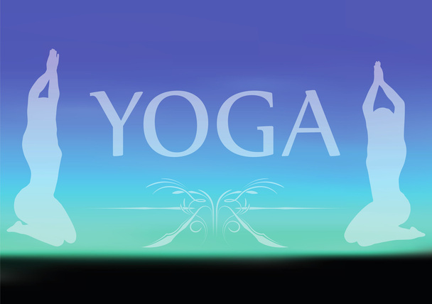 Yoga sur fond flou
   - Vecteur, image