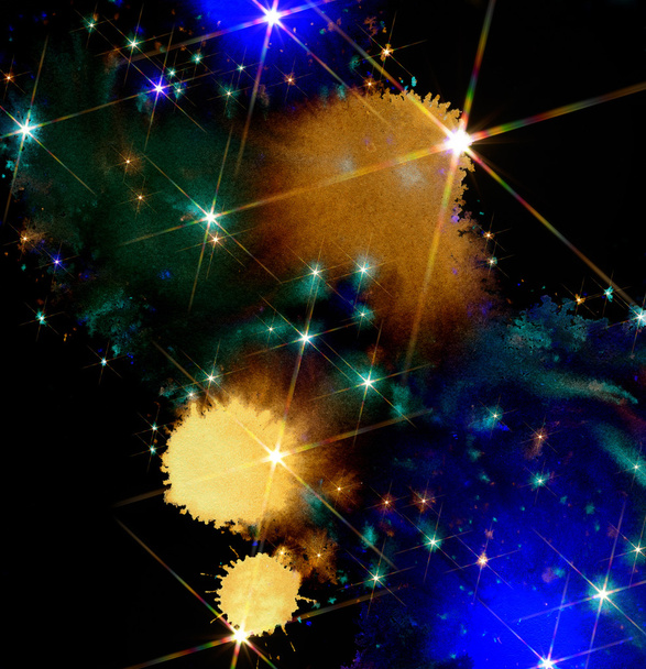 gekleurde verf splatters - Foto, afbeelding