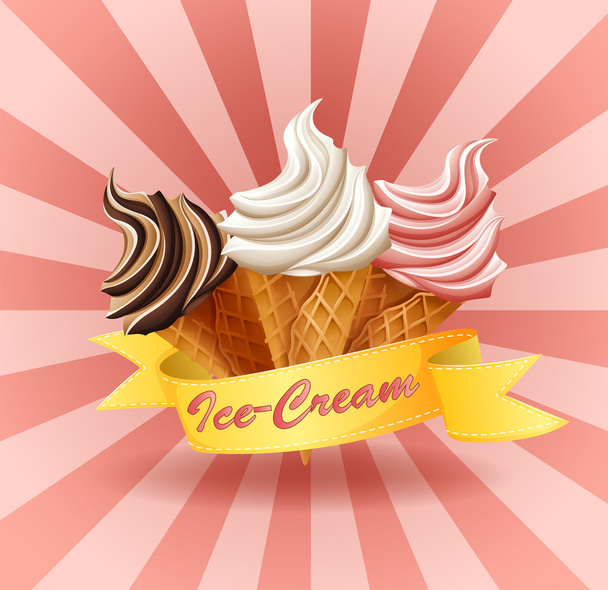 Ice cream - Vektor, kép