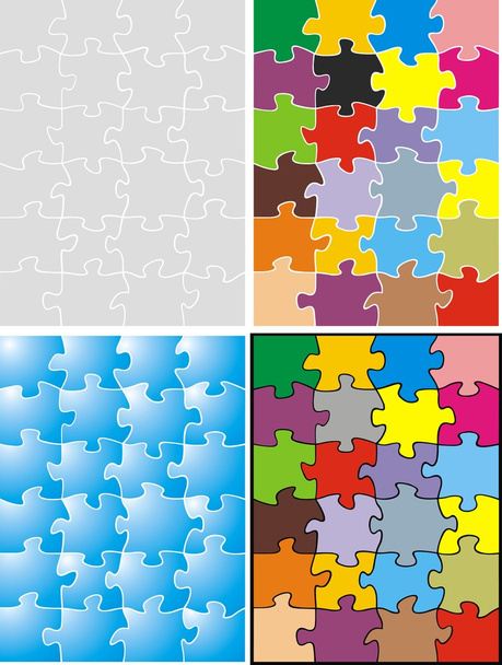 illustration de puzzle couleur
 - Vecteur, image
