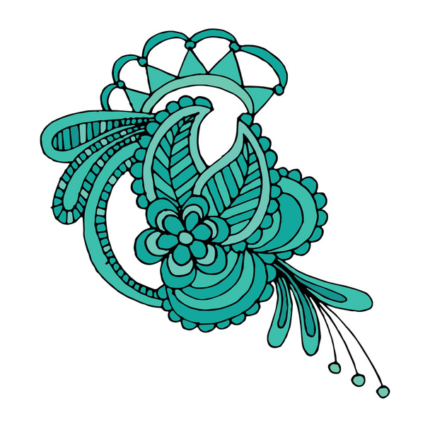Embroidery pattern - Vektor, Bild