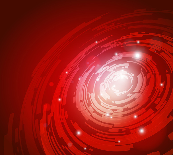 Абстрактный высокотехнологичный красный векторный фон
 - Вектор,изображение