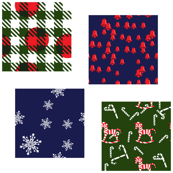 Christmas Patterns Set - Vector, Image