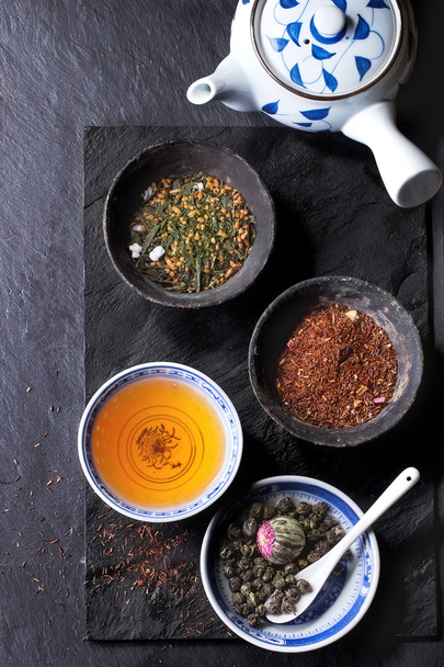 Assortment of dry tea - Foto, imagen