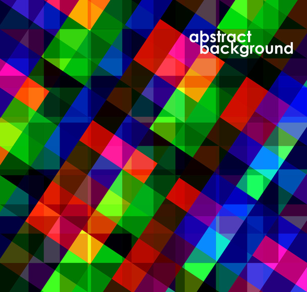 Colorful geometric abstract background with squares. Vector illustration. Eps 10 - Vetor, Imagem