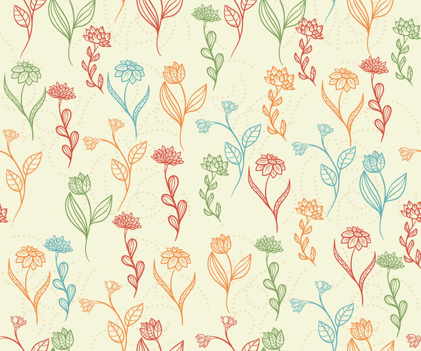 Floral seamless background - ベクター画像
