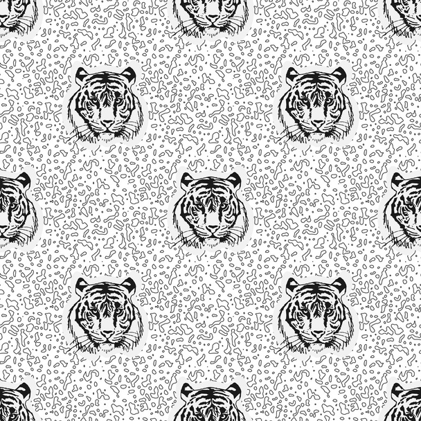 pattern of tiger - Vecteur, image