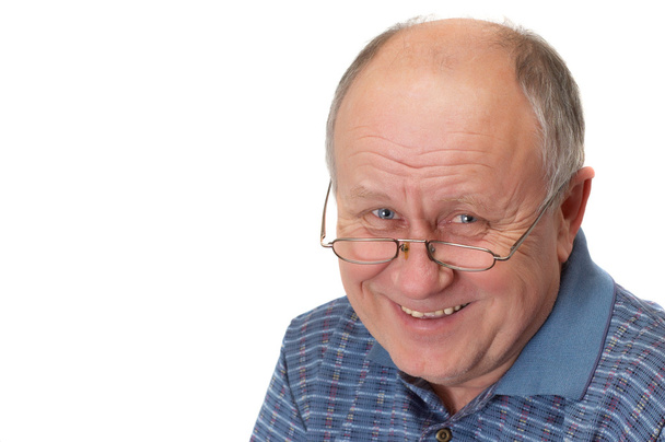 Bald senior man laughing - Fotografie, Obrázek