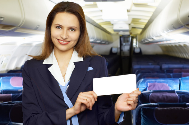 Lucht gastvrouw (stewardess) - Foto, afbeelding