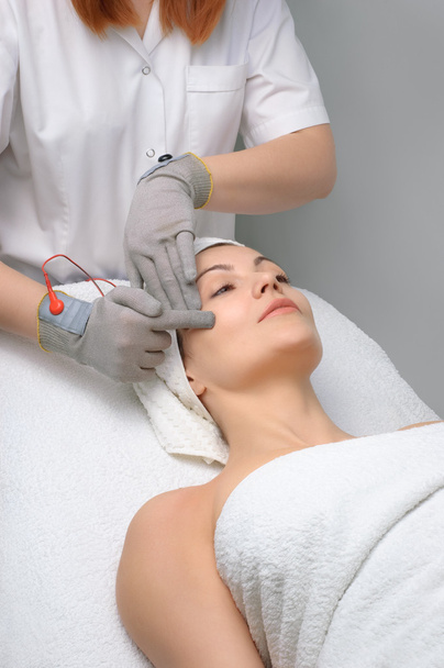 Beauty salon series. facial massage - Photo, Image
