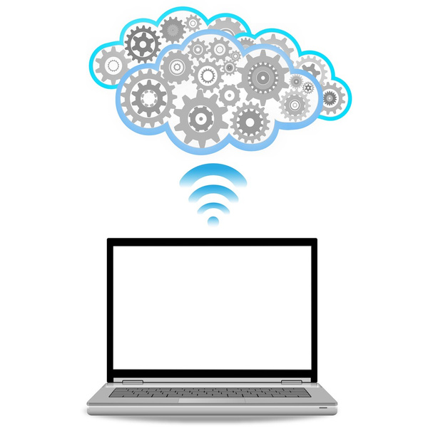 Vector cloud computing and wireless - Vecteur, image