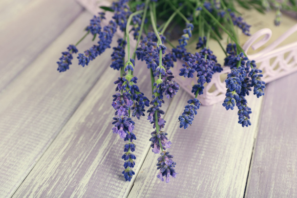 Lavender flowers on table - Photo, Image