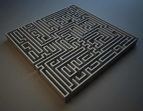 quadratisches Labyrinth - Foto, Bild