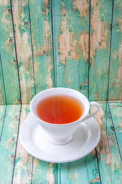 Herbata na tle wyblakły - Zdjęcie, obraz
