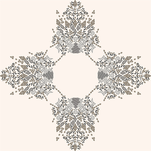artwork with beads and jewels - Vector, afbeelding